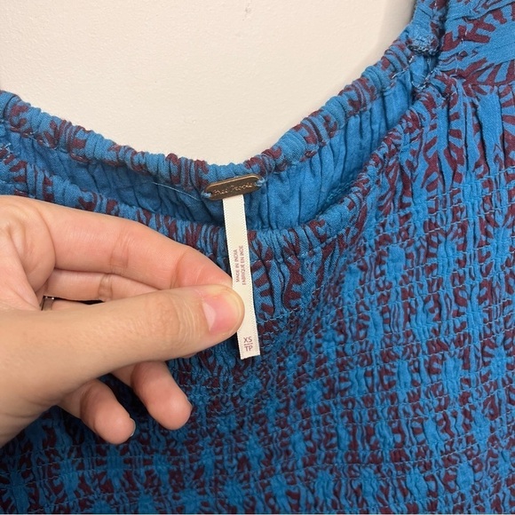 Free People Sweet Annie Printed Tiered Mini Dress XS - Picture 7 of 11